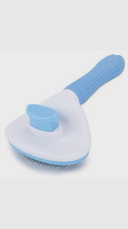 Self-Cleaning Slicker Brush for Dogs & Cats – One-Click Fur Release